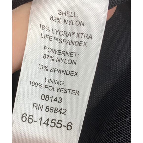 Swimsuits for All Plus Sz 30 Black & Pink Floral One Piece Swimsuit 65-1455-6 - Picture 6 of 7